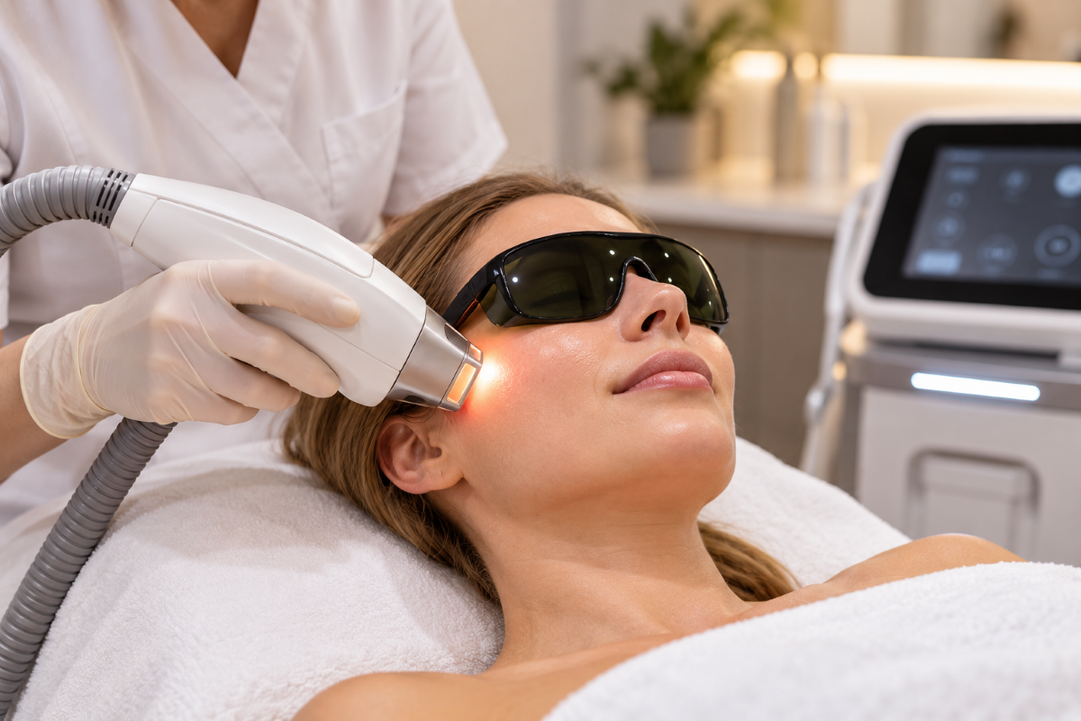 Laserbehandlung zur Hauterneuerung und Hautverjüngung